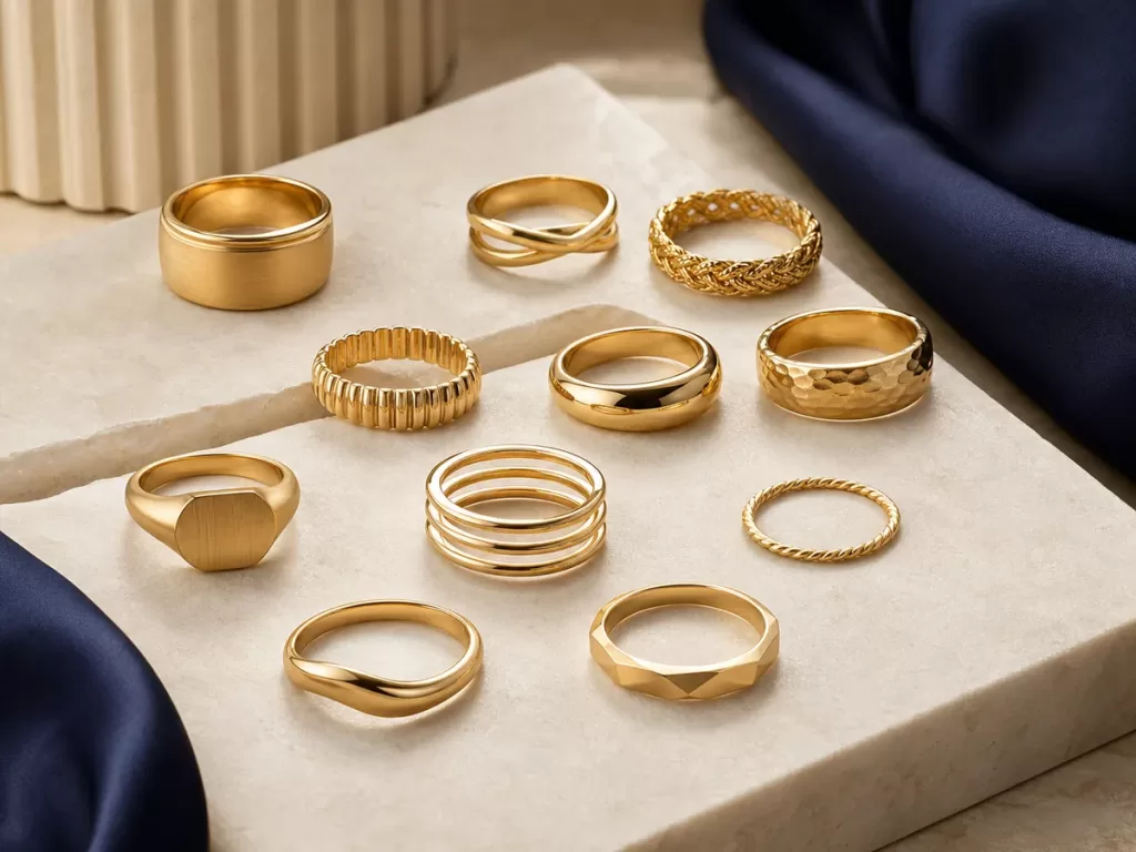 Wholesale gold rings collection for global jewelry buyers